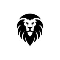 Logo design with the shape of a lion head vector