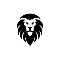 Logo design with the shape of a lion head vector