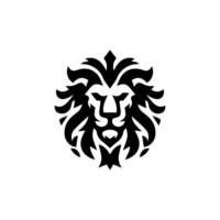 Logo design with the shape of a lion head vector
