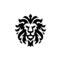 Logo design with the shape of a lion head vector