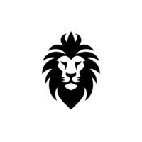 Logo design with the shape of a lion head vector