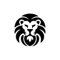 Logo design with the shape of a lion head vector