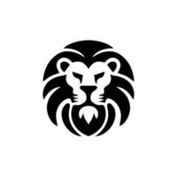 logo diseño con el forma de un león cabeza vector