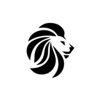 logo diseño con el forma de un león cabeza vector