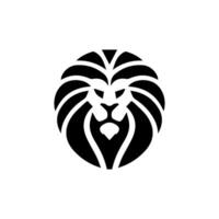 Logo design with the shape of a lion head vector