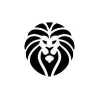 Logo design with the shape of a lion head vector