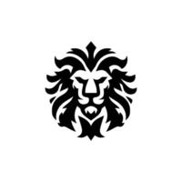 Logo design with the shape of a lion head vector