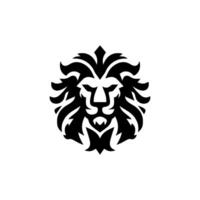 logo diseño con el forma de un león cabeza vector