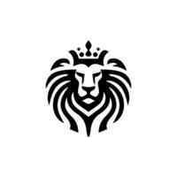 Logo design with the shape of a lion head vector