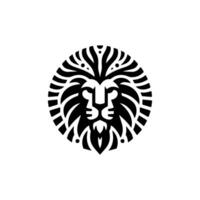 Logo design with the shape of a lion head vector