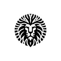 Logo design with the shape of a lion head vector