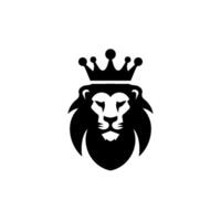 Logo design with the shape of a lion head vector
