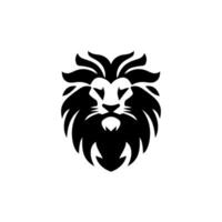 Logo design with the shape of a lion head vector