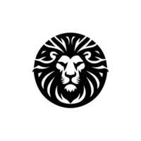 Logo design with the shape of a lion head vector