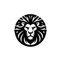 logo diseño con el forma de un león cabeza vector