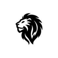 logo diseño con el forma de un león cabeza vector