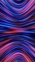 Very colorful background with lines of light in the middle. Vertical looped animation video