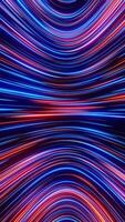 Very colorful background with lines of light in the middle. Vertical looped animation video