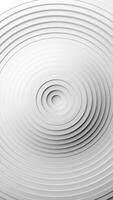 White circular object with white center and black center. Vertical looped animation video