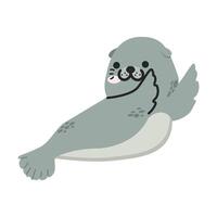 Cute Seal animal cartoon dab vector