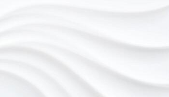 elegant empty wavy layer white banner in neumorphic style vector