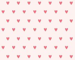 simple love heart pattern backdrop for textile fabric print vector