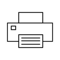 Printer fax icon vector business office automation for your web site design, logo, app, UI. Vector illustration