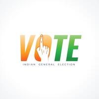 indian voting day background for political volunteer vector