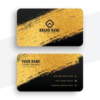 abstract luxury golden and black business card design template vector