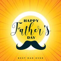 happy father's day greeting card the best gift for the special man vector