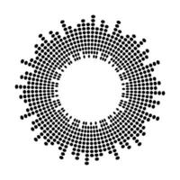 Abstract equalizer music sound wave circle vector icon symbol. logo design, round line icon, circle item, elements background, illustration