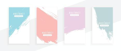 pastel colores resumen grunge pancartas conjunto vector