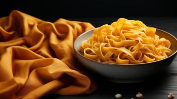 AI generated Peanut noodle homemade healthy food photo