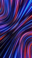 Colorful background with lot of lines of light. Vertical looped animation video