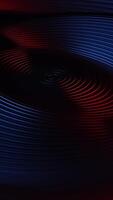 vermelho e azul fundo com espiral Projeto dentro a Centro. vertical em loop animação video
