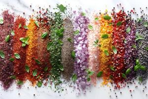 AI generated Organic seasoning powder an essential requirement for delicious food advertising food photography photo