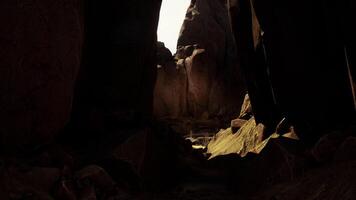 Fabulous view of colorful stones inside the cave video