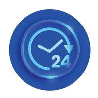 24 hour open service assistance background for help and support vector