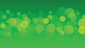 abstract blurred pattern green banner with bokeh effect vector