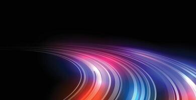 city light speed trail lines motion colorful background vector