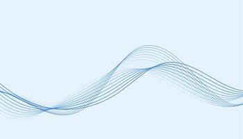 clean and abstract blue gradient fluid background in line style vector