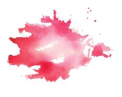 abstract red watercolor splash stain texture background vector