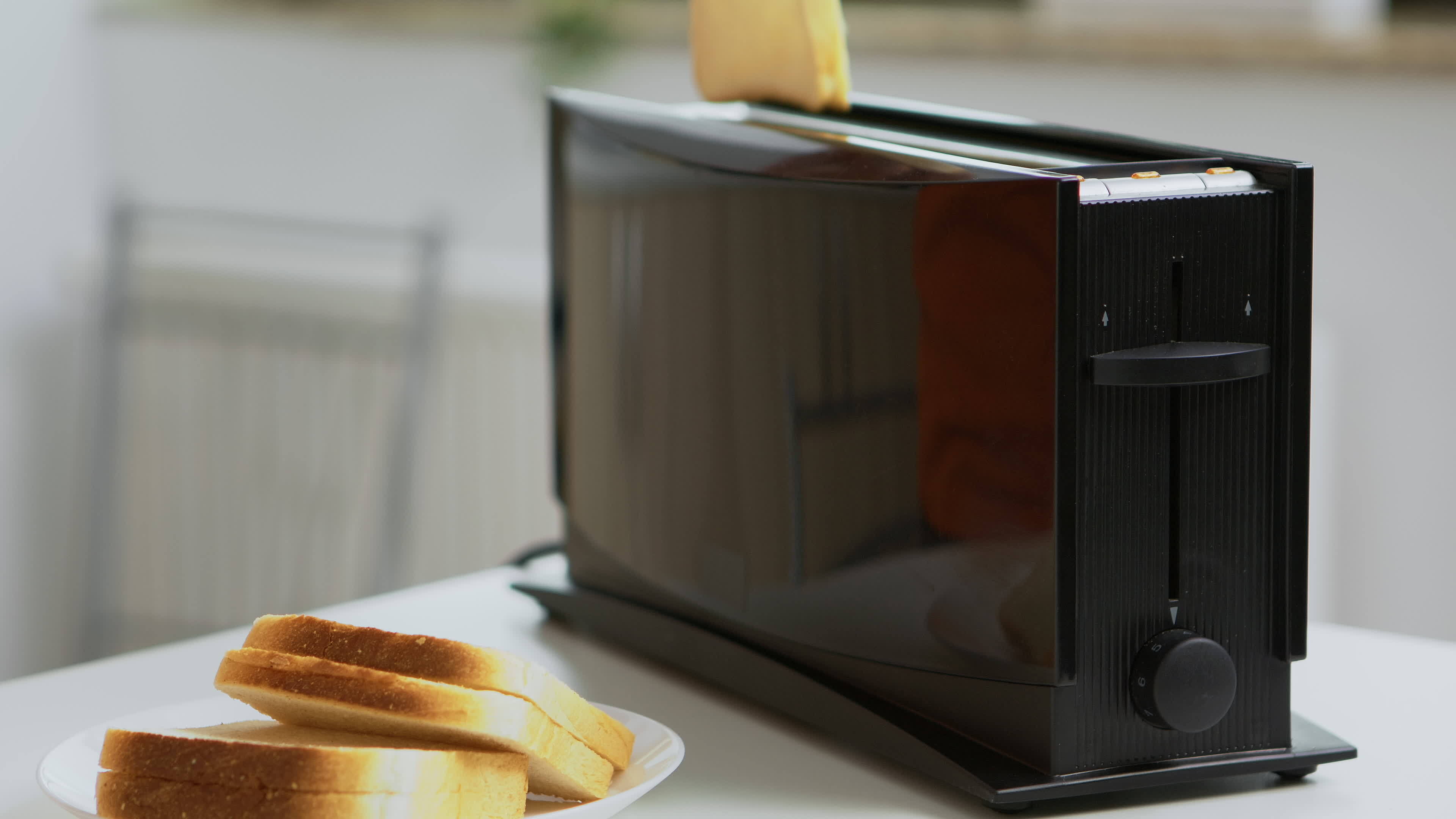 Smoking Toaster Stock Video Footage for Free Download