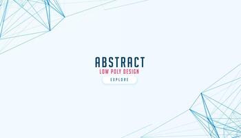 abstract polygonal structure background of cyberspace in geometric style vector