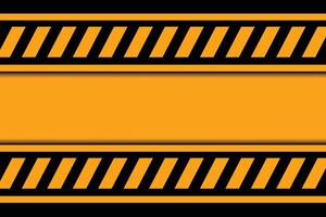 urban warning alert yellow background with black stripe design vector