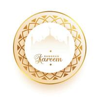 muslim ramadan kareem decorative arab style background vector