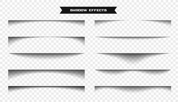 realistic paper shadows effect background vector