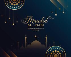 Arábica mawlid Alabama nabi profeta cumpleaños celebracion antecedentes vector