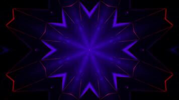 Purple and white abstract background with starburst. Kaleidoscope VJ loop video