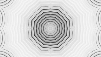 White background with circular pattern in the center. Kaleidoscope VJ loop video